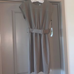 Beige/Tan Calvin Klein Office Dress